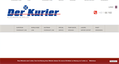 Desktop Screenshot of der-kurier.at