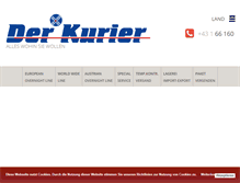 Tablet Screenshot of der-kurier.at